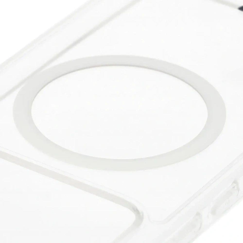 Etui z pierścieniem magnetycznym Bizon Case CrystalO do Xiaomi POCO F8 Pro przezroczyste